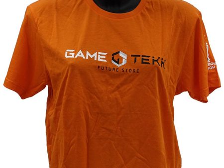 T-Shirt Collo tondo Arancione GameTekk Uomo XL Supply