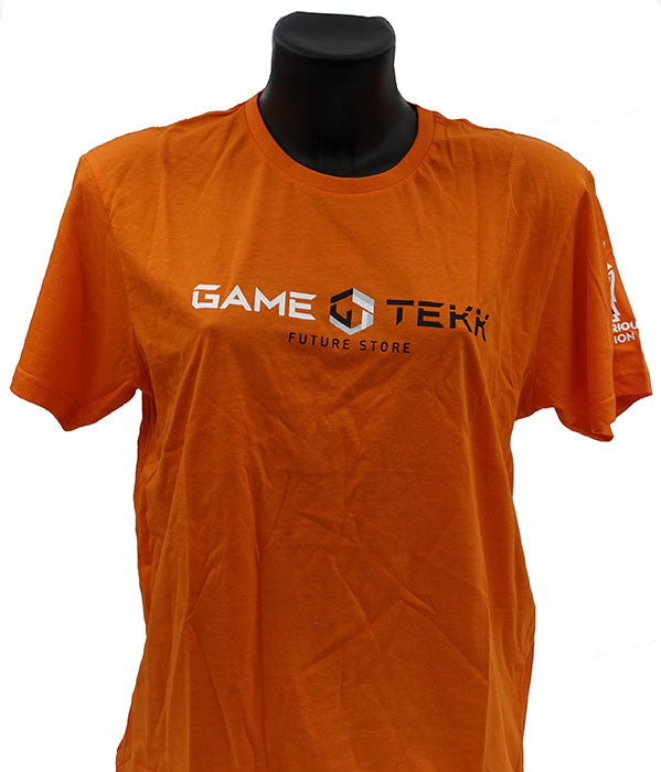 T-Shirt Collo tondo Arancione GameTekk Uomo XL Supply