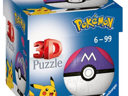 Puzzle 3D 54pz Pokemon Poke Ball Master Ball Viola Sale