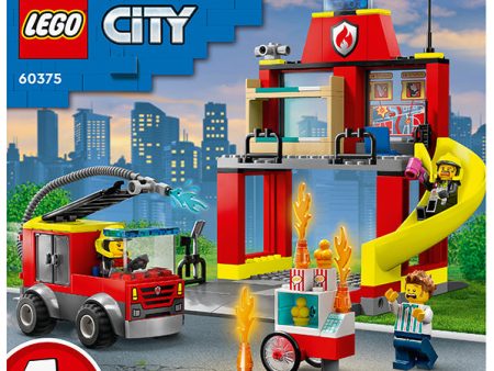 60375 City Fire Caserma dei pompieri e autopompa Discount