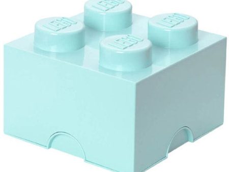 Contenitore LEGO Brick 4 Azzurro Acqua For Discount