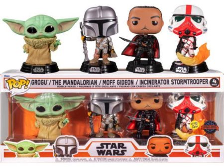 FUNKO POPS Star Wars The Mandalorian 4 Pack Online