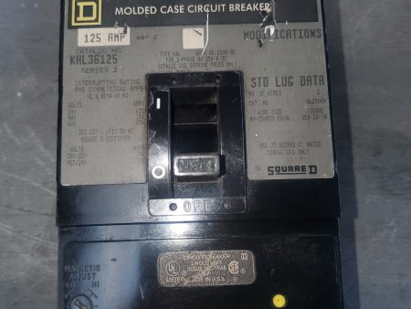 KHL36125 125 AMP 3 POLE SQUARE D BREAKER Online