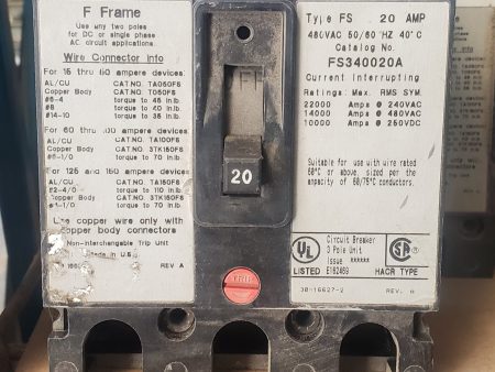 Thomas & Betts FS340020A 3 Pole Circuit Breaker Online