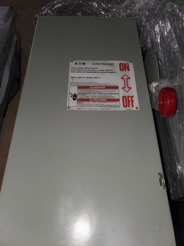 Eaton DH363FRK Safety Disconnect Switch 100A 3P 600V 3R Outdoor Enclosure Used Online Hot Sale