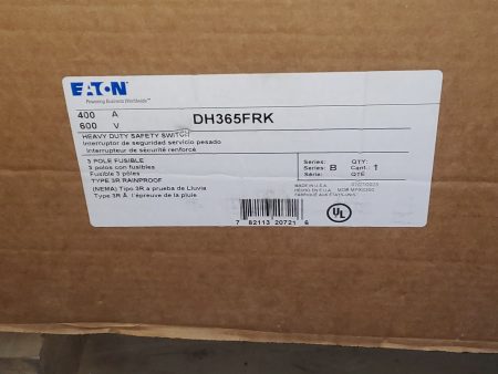 Eaton NSB DH365FRK 400 amp 600 volt fused disconnect 3 phase outdoor Supply