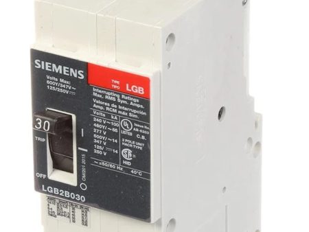 LGB2B030B Siemens LGB 30 amp 65kA @ 480 277V 2P Bolt on Circuit Breaker Online