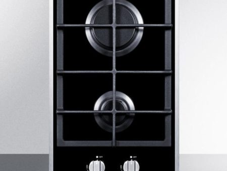 12  Wide 2-burner Gas Cooktop Fashion