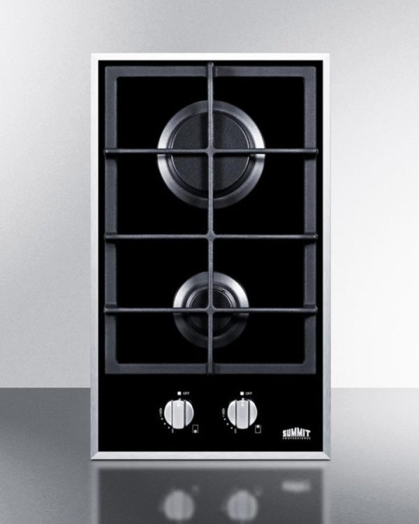 12  Wide 2-burner Gas Cooktop Fashion