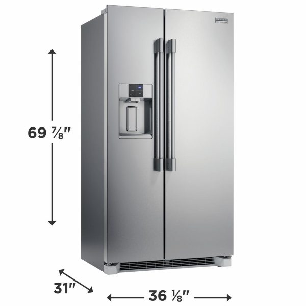 Frigidaire Professional 22 Cu. Ft. 36  Counter Depth Side by Side Refrigerator Online